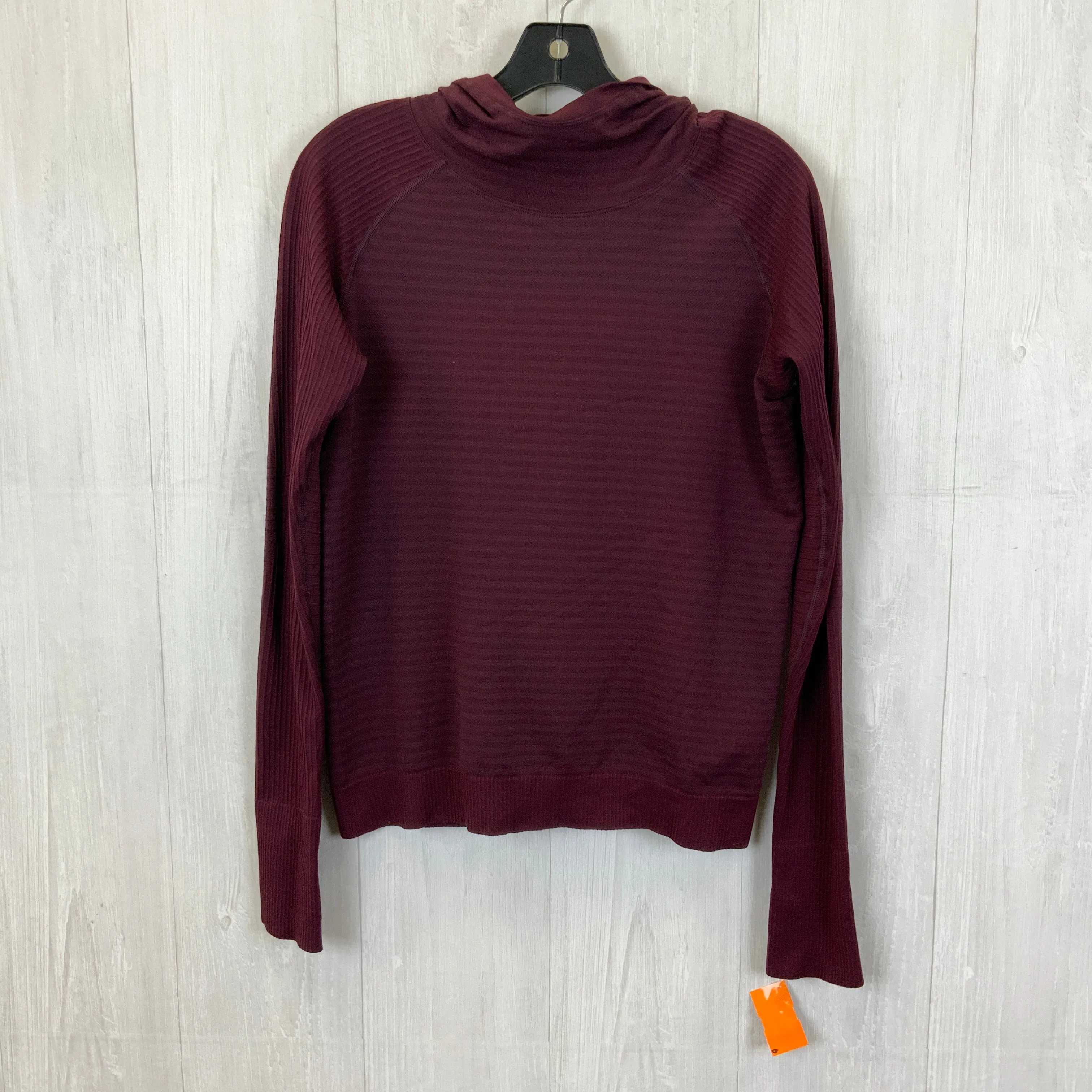 Athletic Sweatshirt Hoodie By Lululemon In Maroon, Size: 8