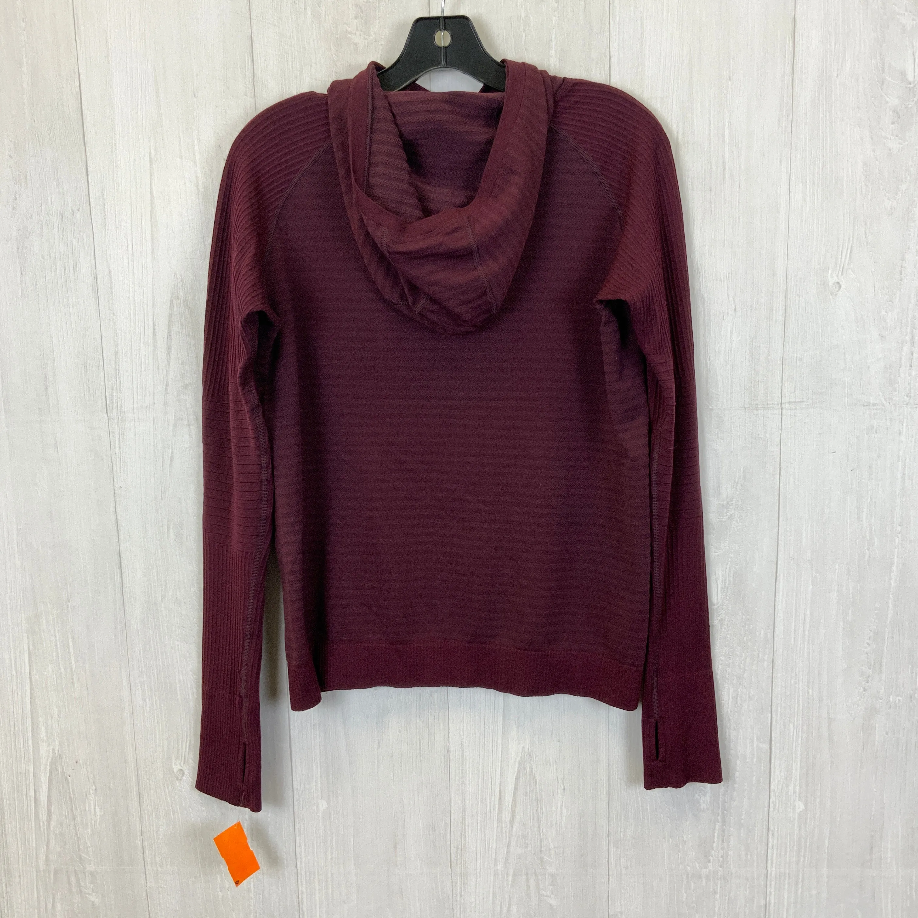 Athletic Sweatshirt Hoodie By Lululemon In Maroon, Size: 8