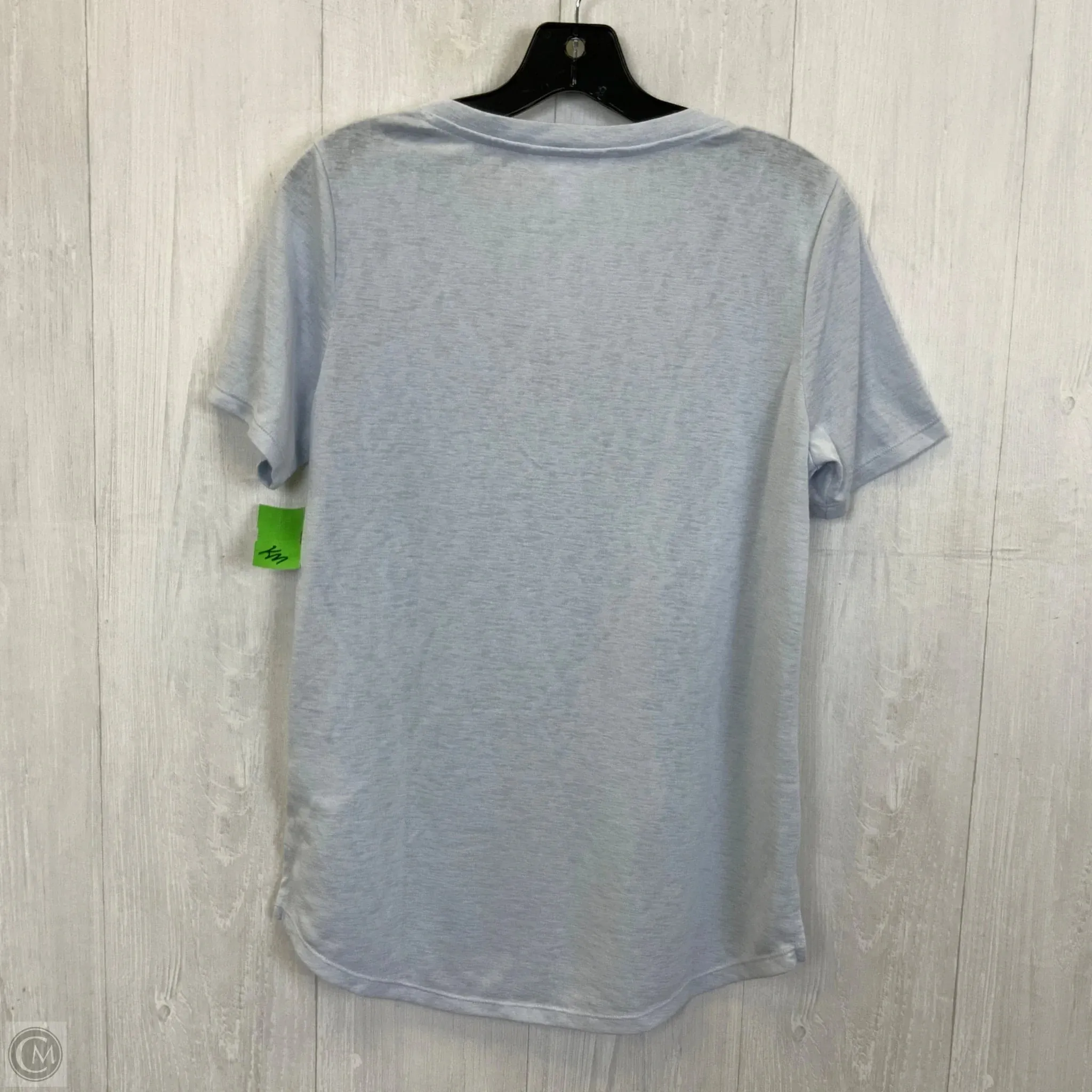 Athletic Top Short Sleeve By Athleta In Blue, Size: M