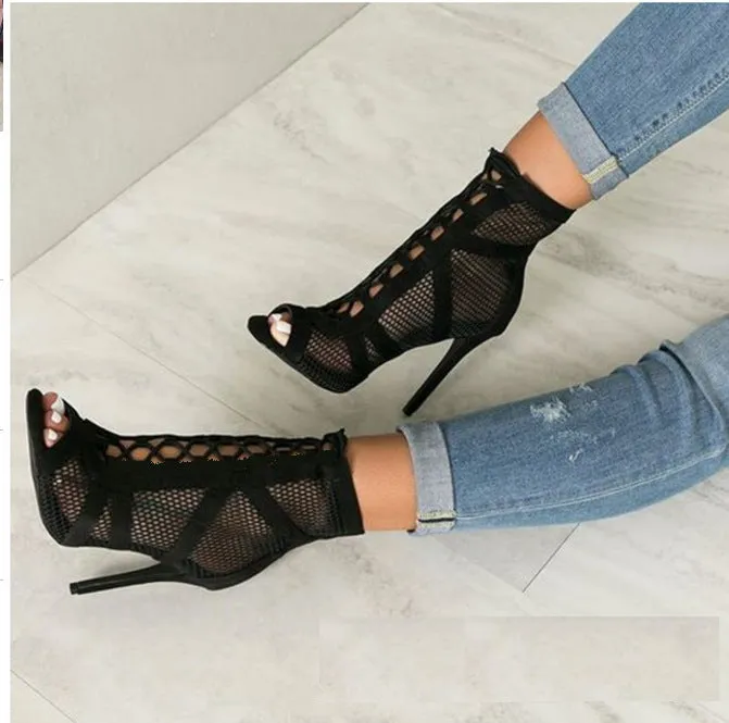 Caroline  Sexy Damen High Heels aus Veloursleder