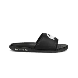 CROCO DUALISTE LOGO STRAP Synthetic Slide in Black/White