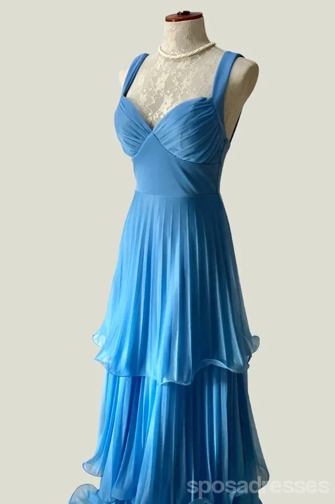 Elegant Blue A-line Long Party Prom Dresses Ideas,Evening Gowns,13783