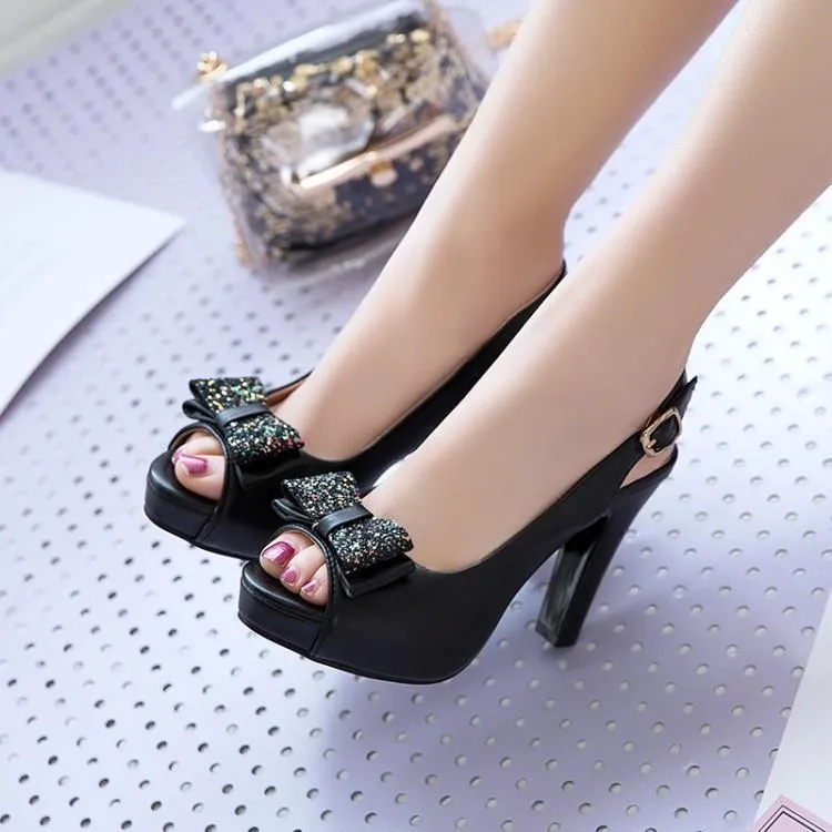 Mandy  Damen High Heels mit Schleife