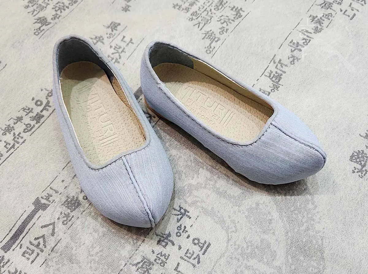 Modern Baby Boy Hanbok Shoes in Skyblue