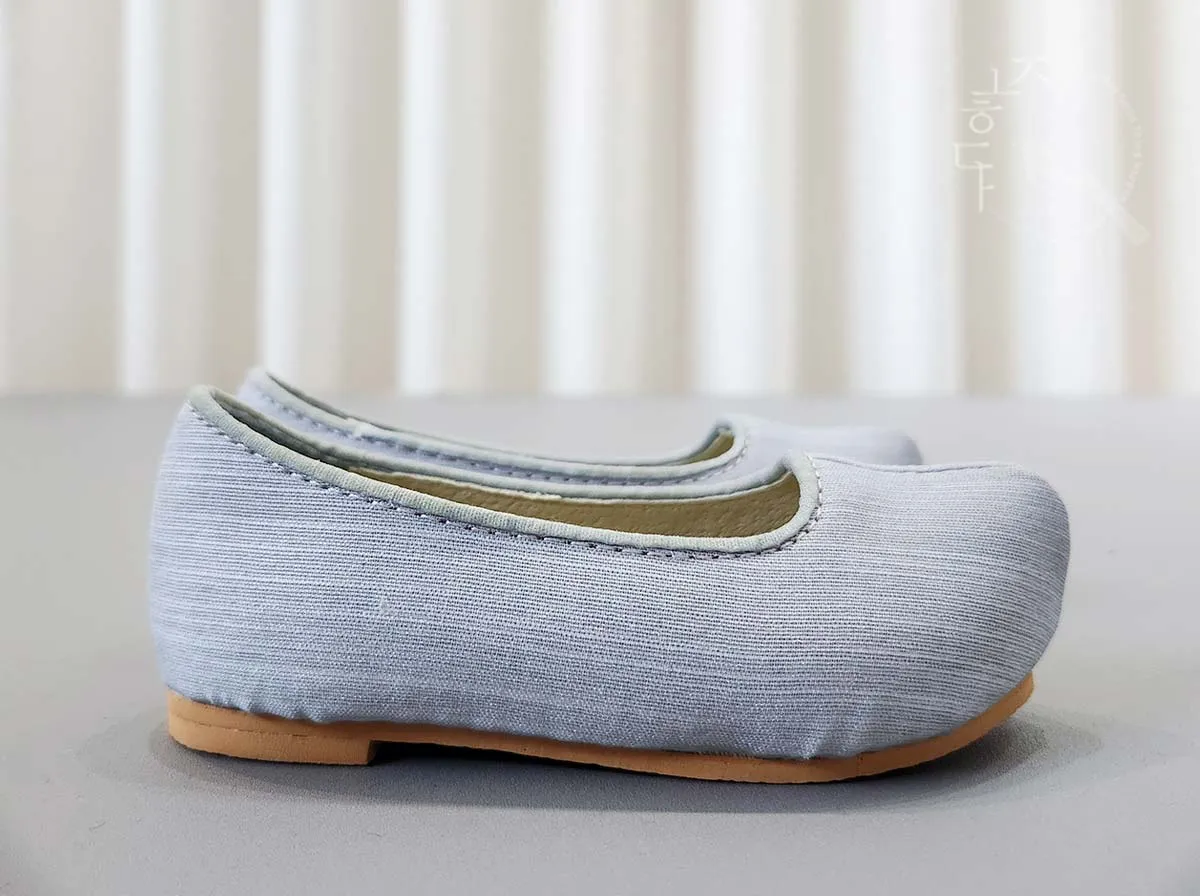 Modern Baby Boy Hanbok Shoes in Skyblue