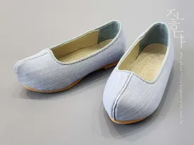 Modern Baby Boy Hanbok Shoes in Skyblue
