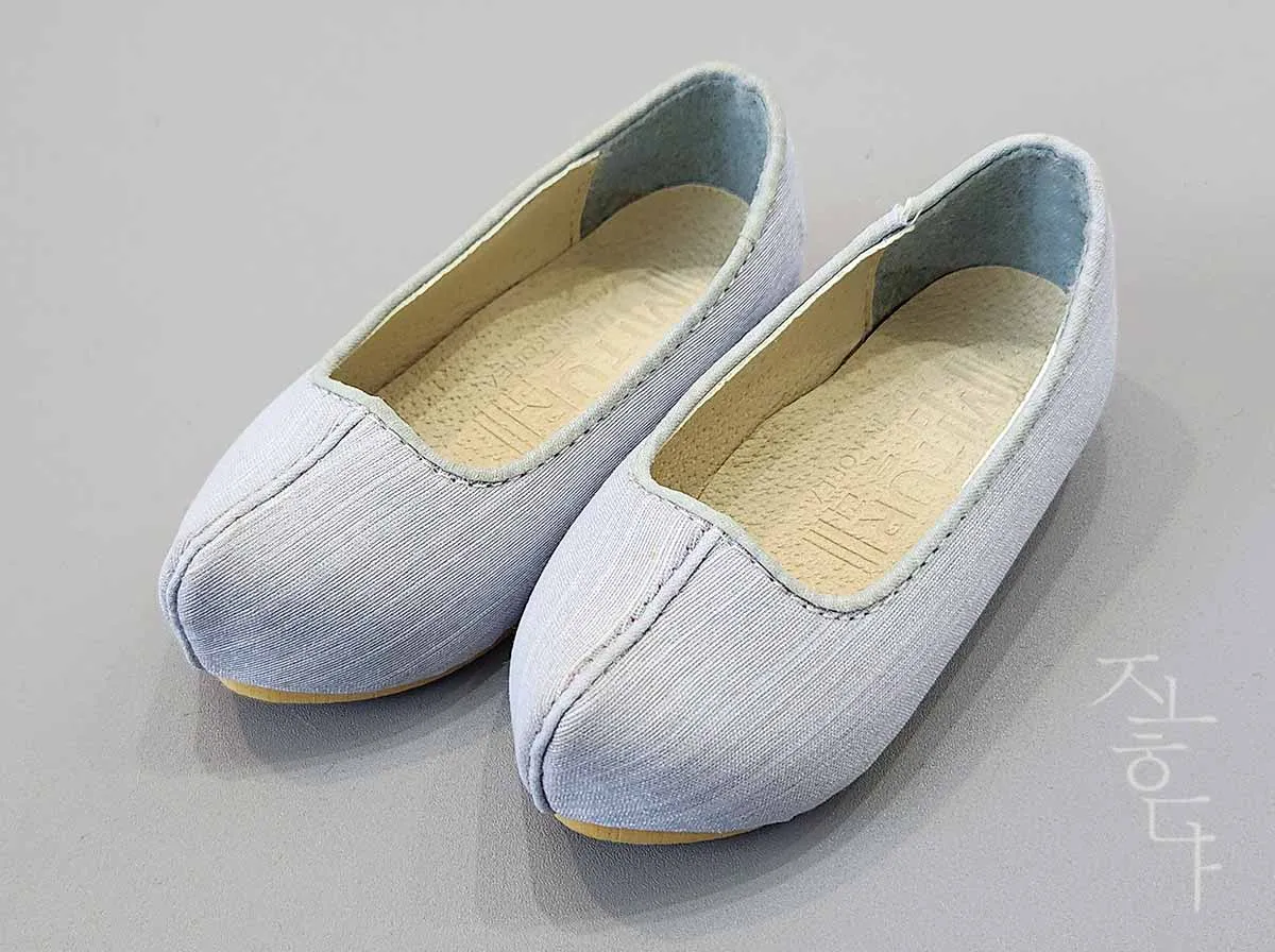 Modern Baby Boy Hanbok Shoes in Skyblue