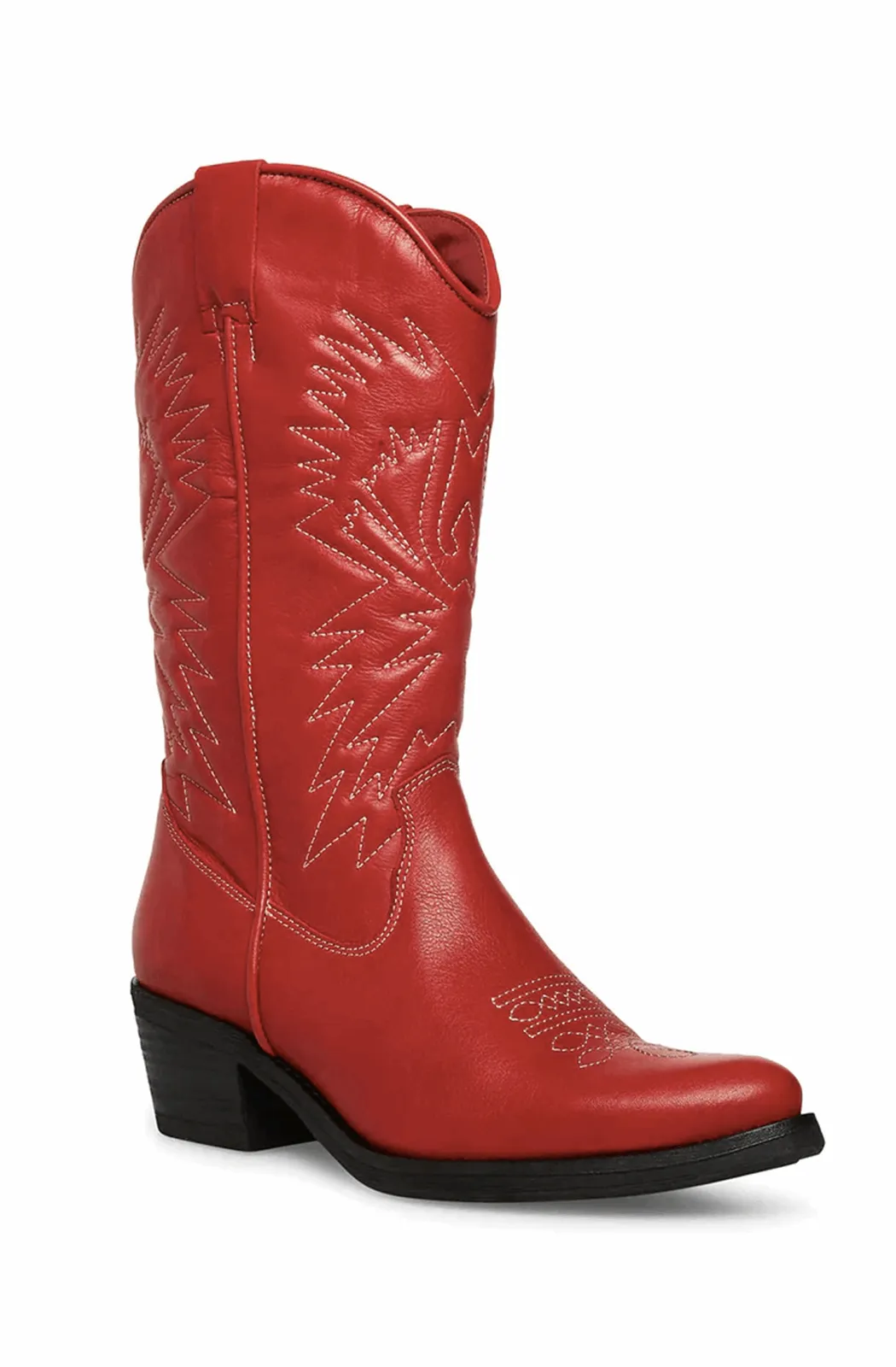 Red western boots