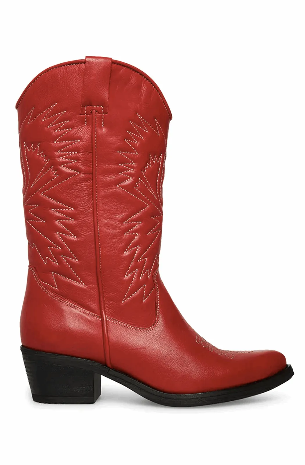 Red western boots