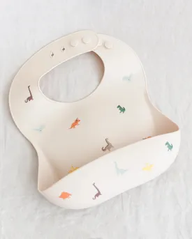 Silicone Baby Bib - Dinosaurs