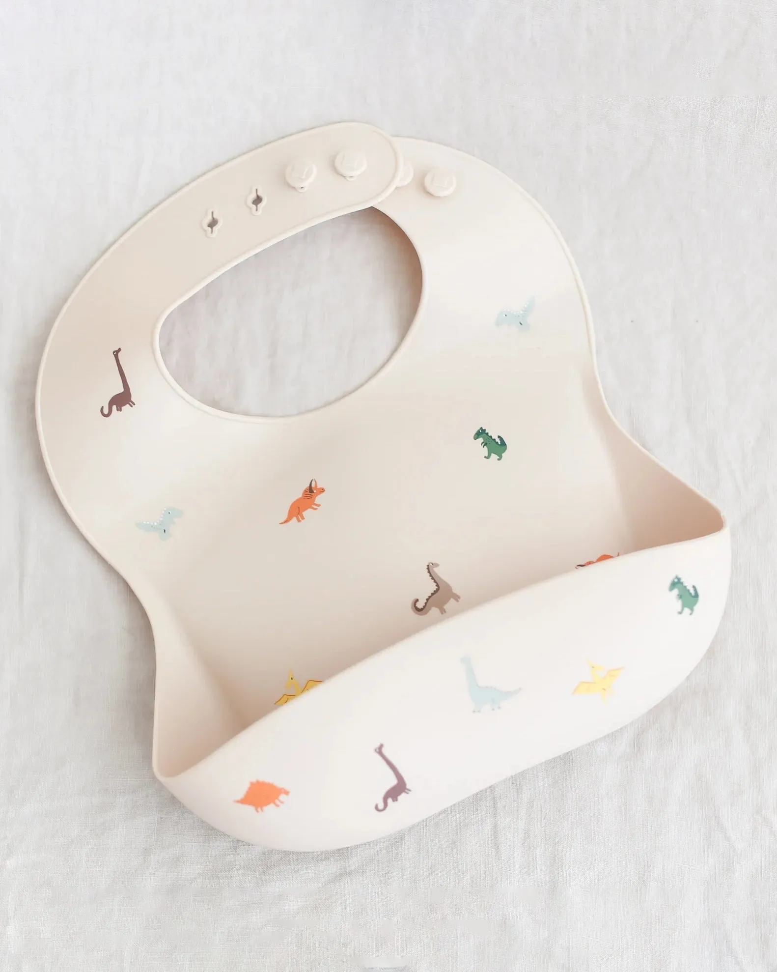 Silicone Baby Bib - Dinosaurs