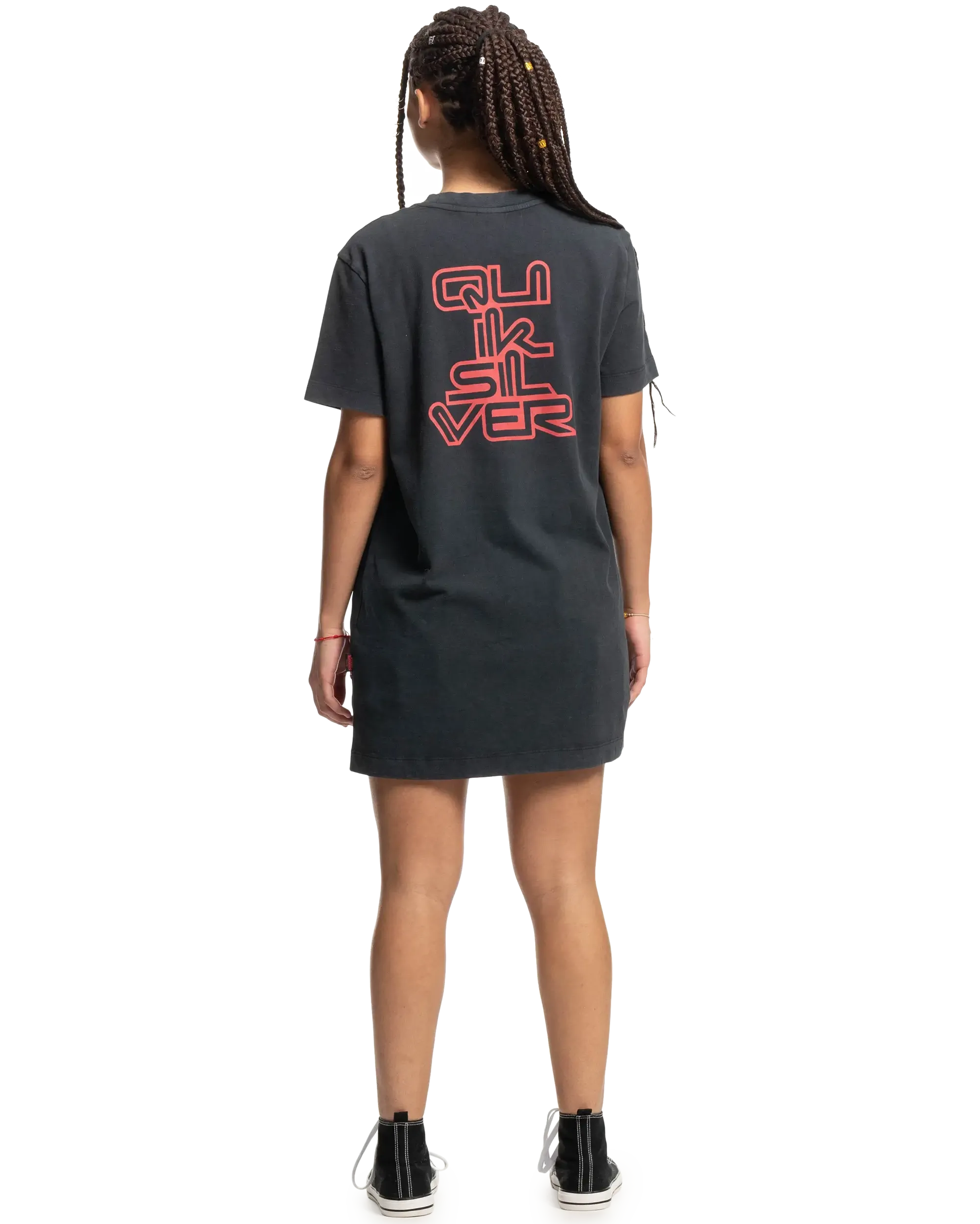 Stranger Things Upside Down Tee Dress in Black