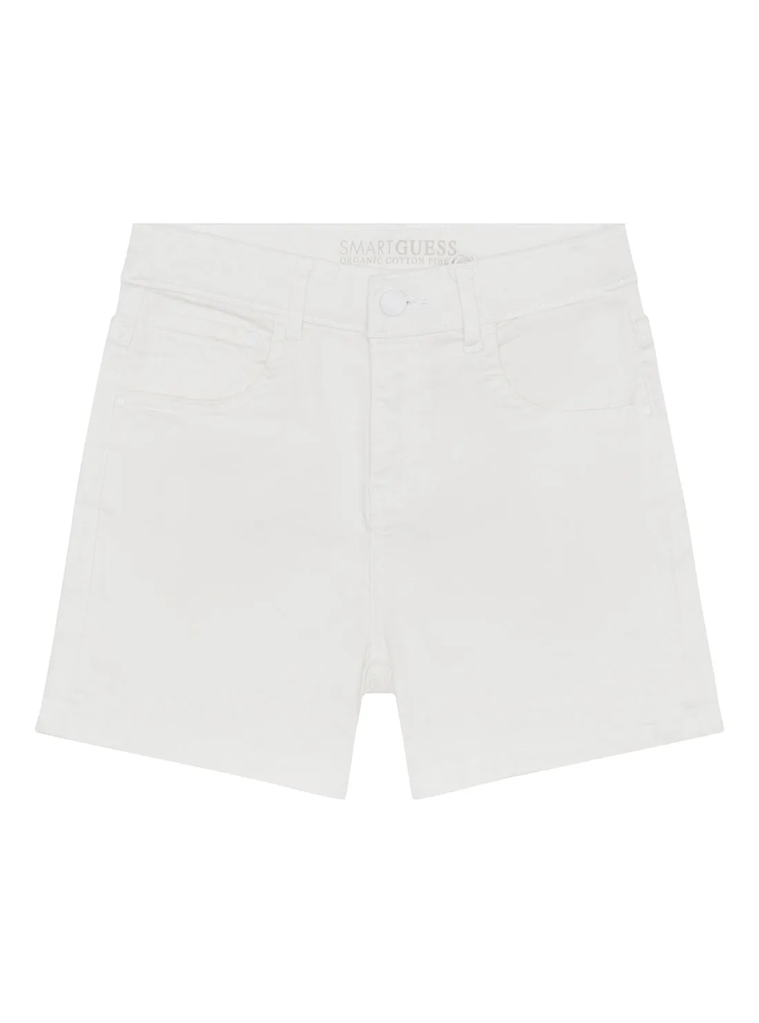 White Stretch Bull Denim Shorts (7-16)