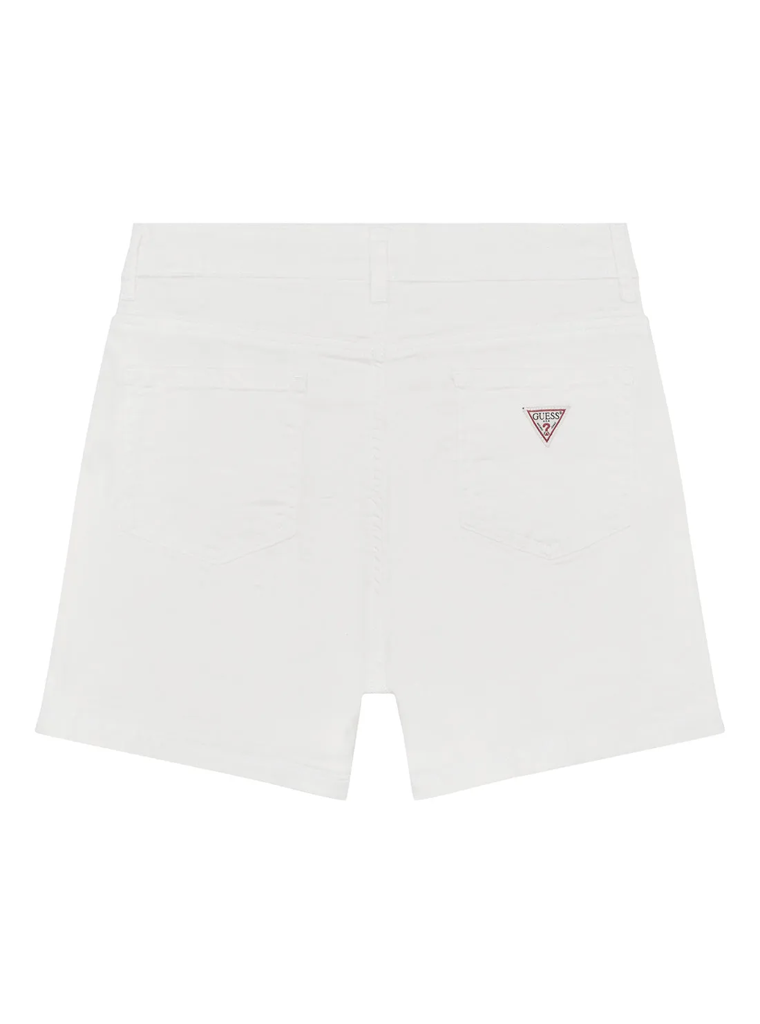 White Stretch Bull Denim Shorts (7-16)