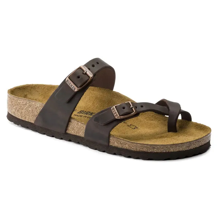 Women’s Birkenstock Mayari Oiled Leather – Elegant Sandal with Supportive Comfort